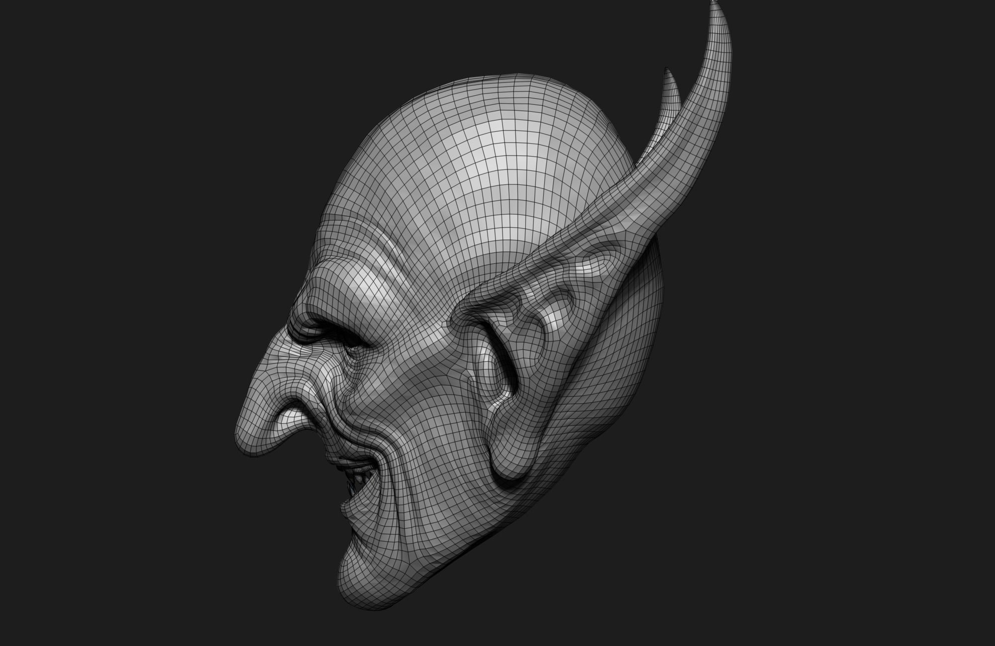 orc head 3d model 3D model_7