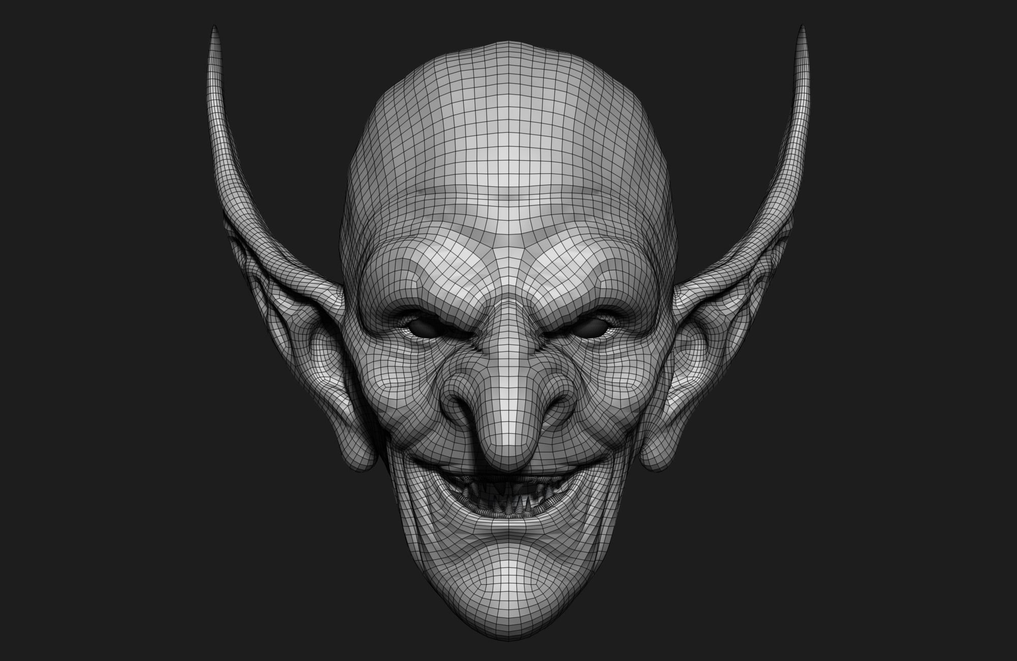 orc head 3d model 3D model_5