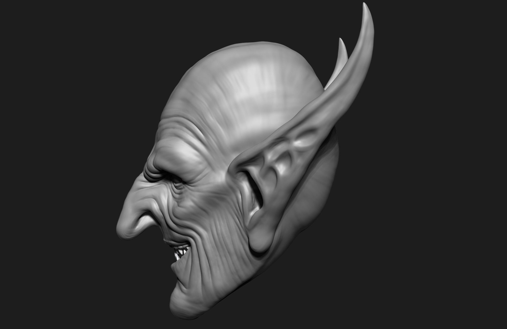 orc head 3d model 3D model_2