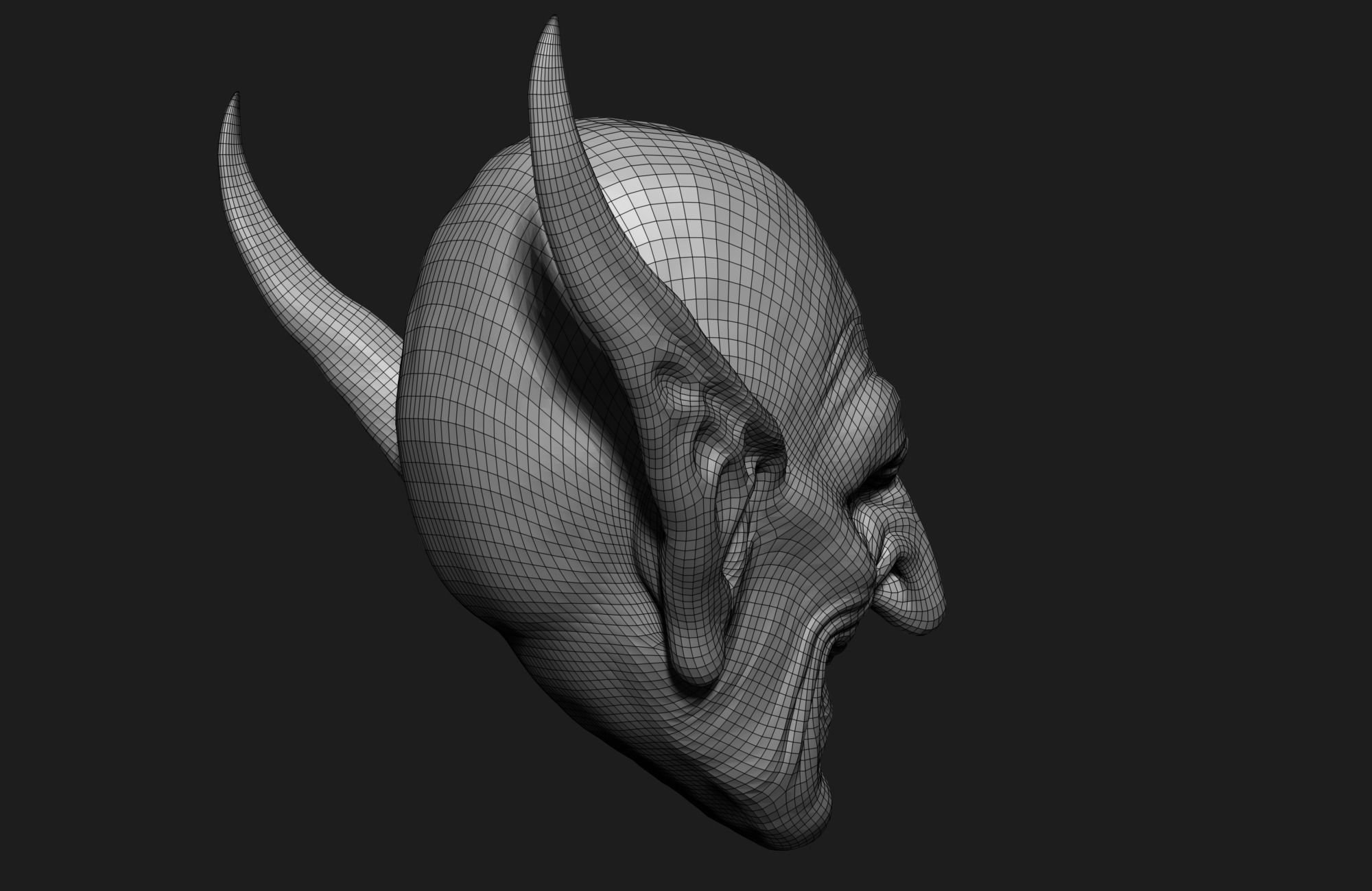 orc head 3d model 3D model_9