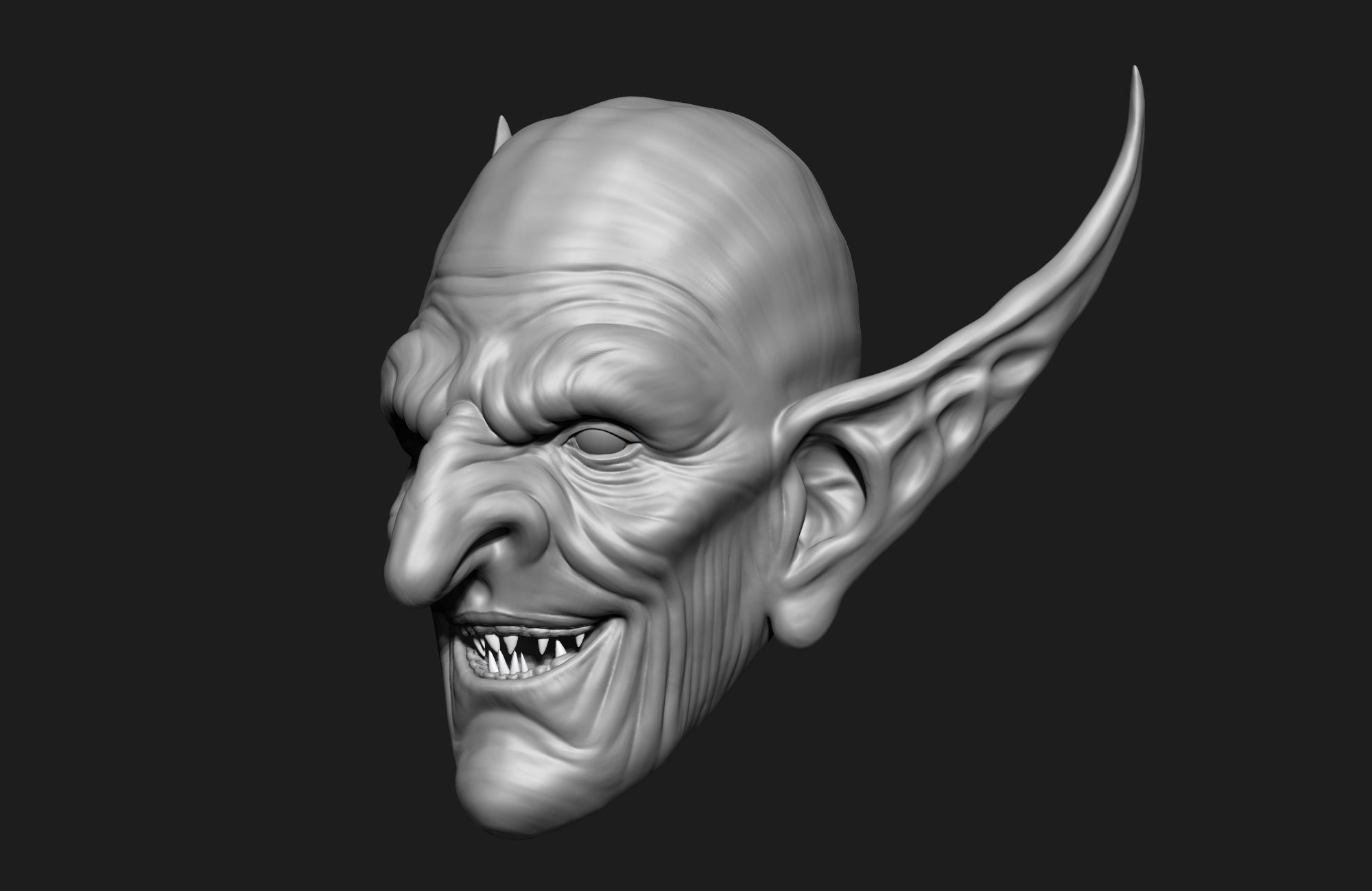 orc head 3d model 3D model_1