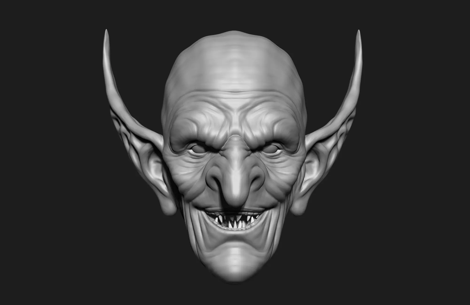 orc head 3d model 3D model_0