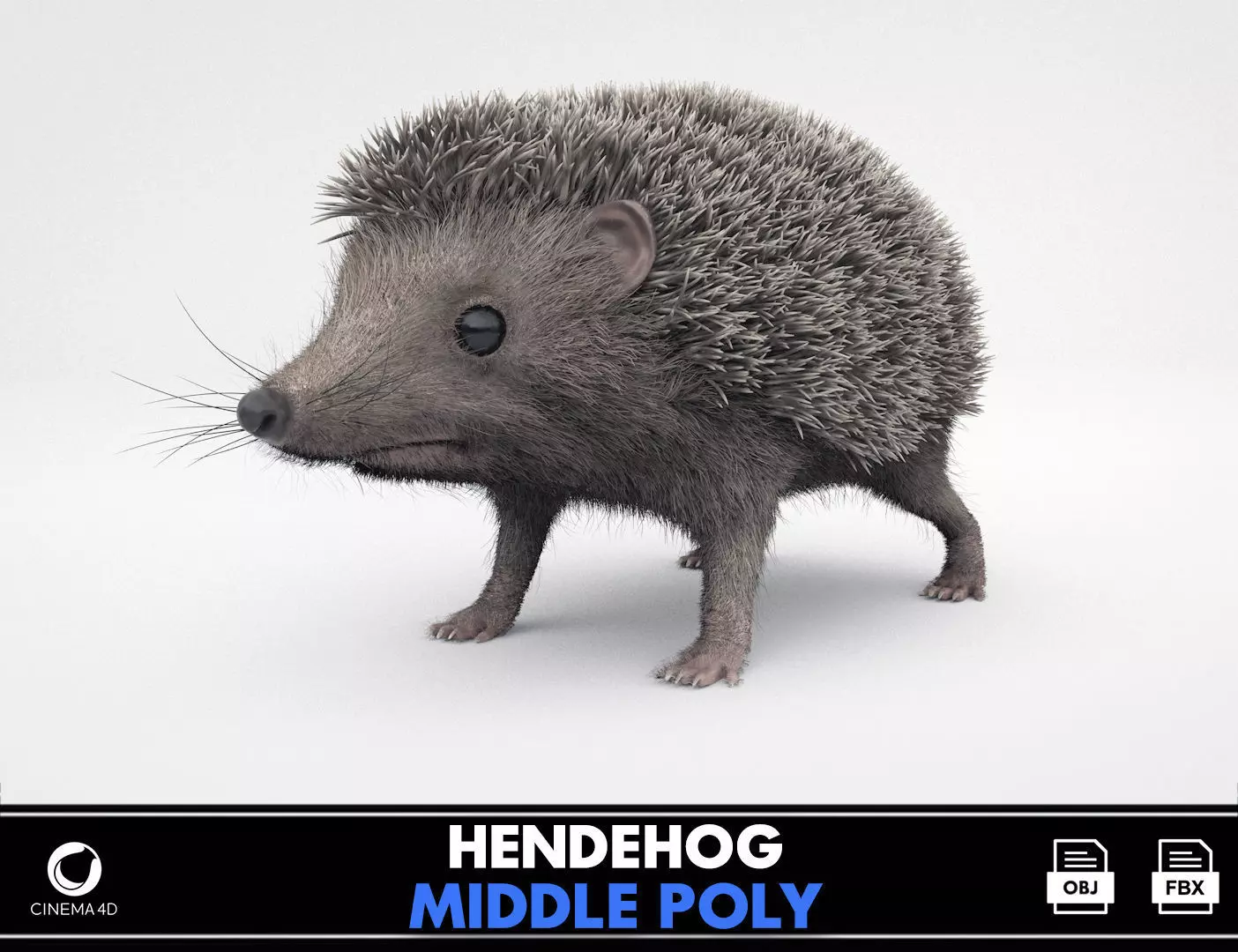 Hedgehog 3D model_0