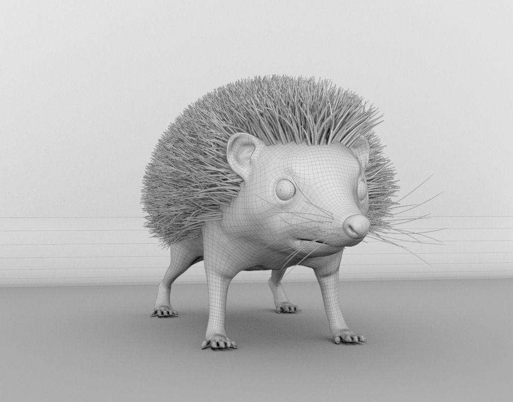 Hedgehog 3D model_10