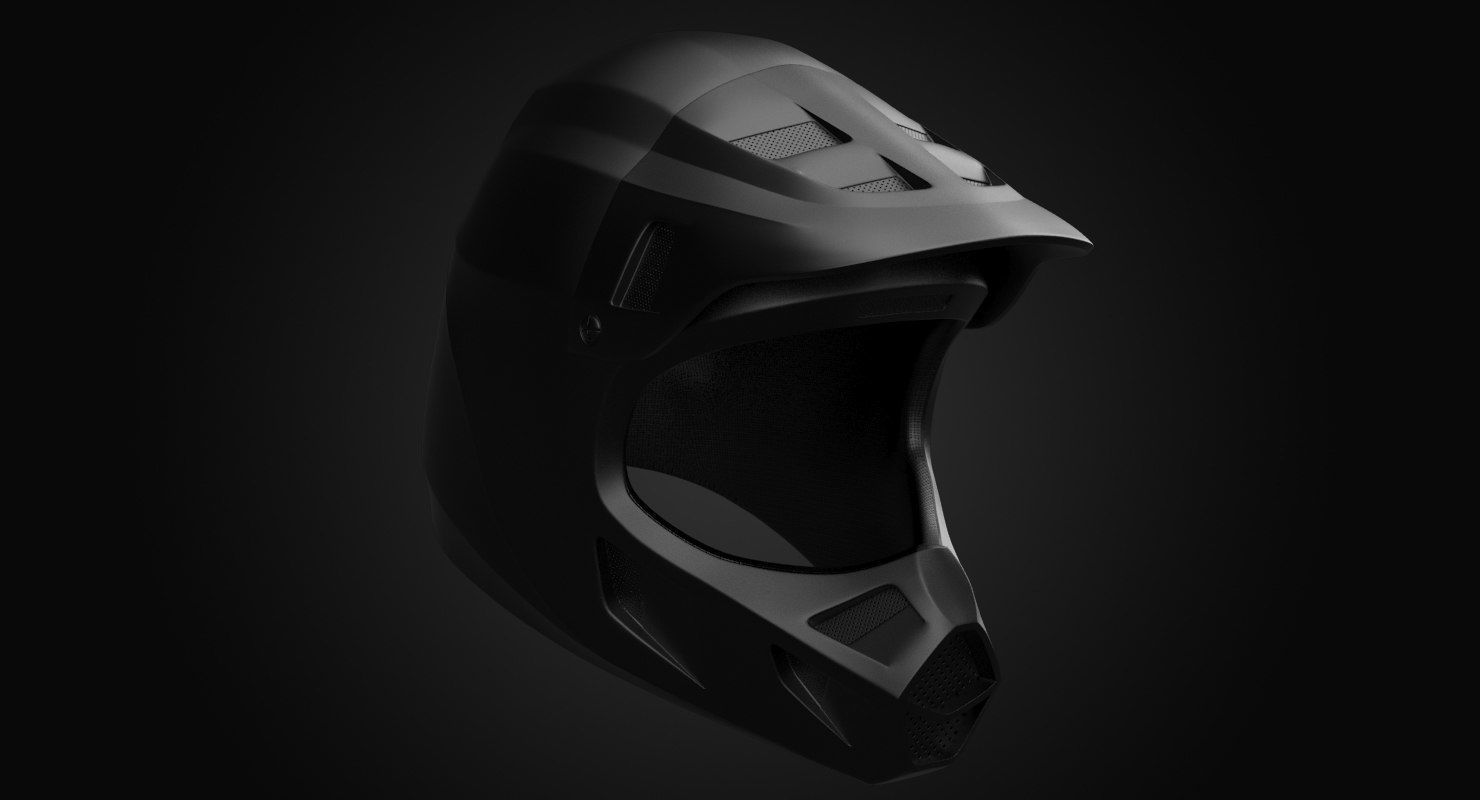 racing helmet 3D model_3