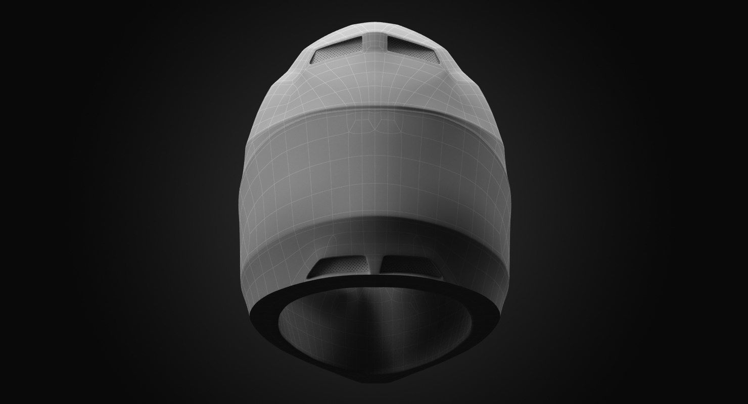 racing helmet 3D model_9