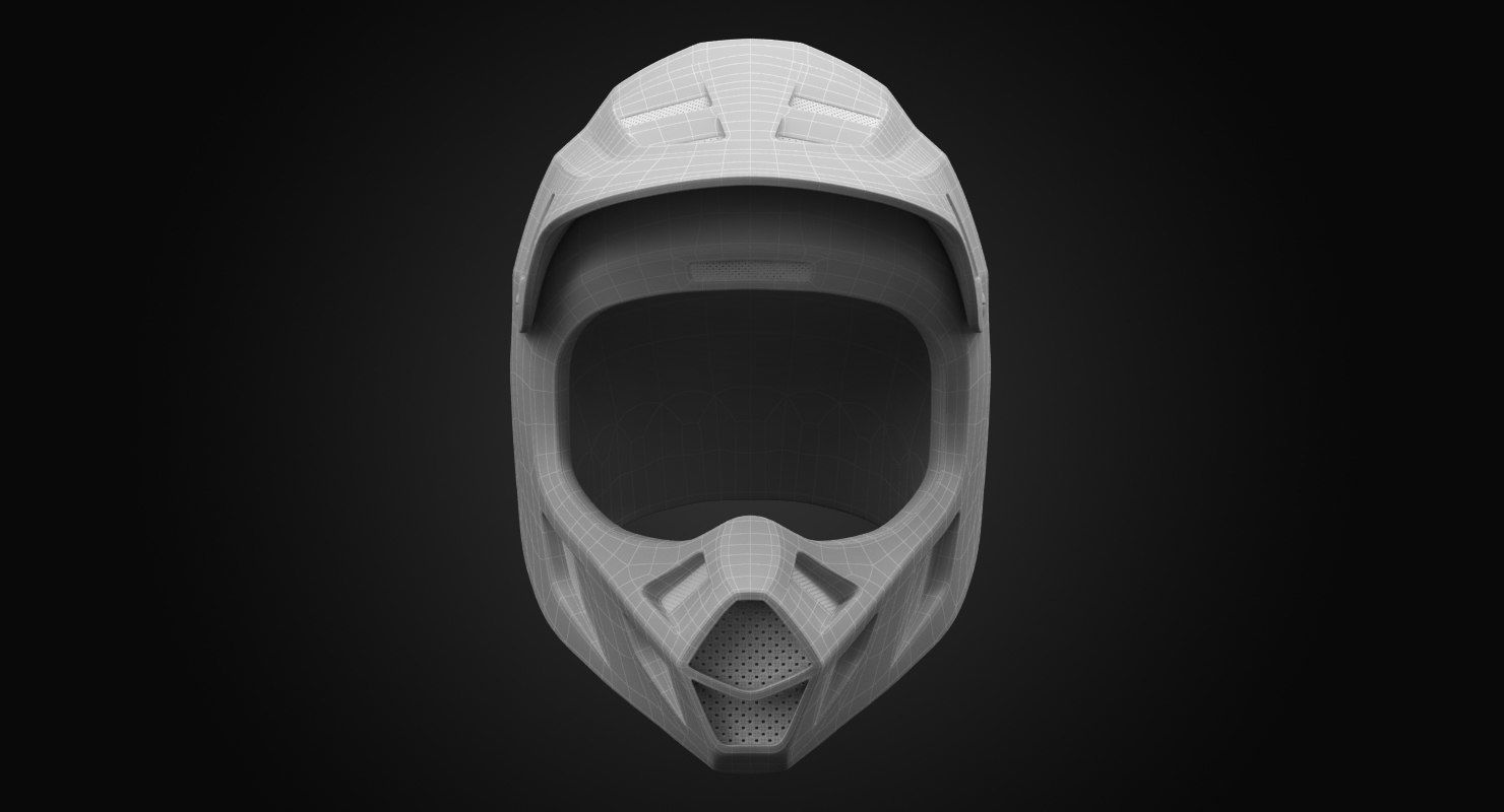 racing helmet 3D model_7