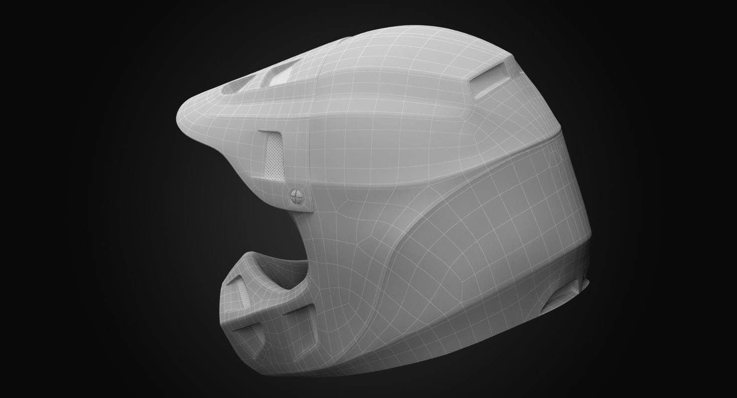 racing helmet 3D model_8