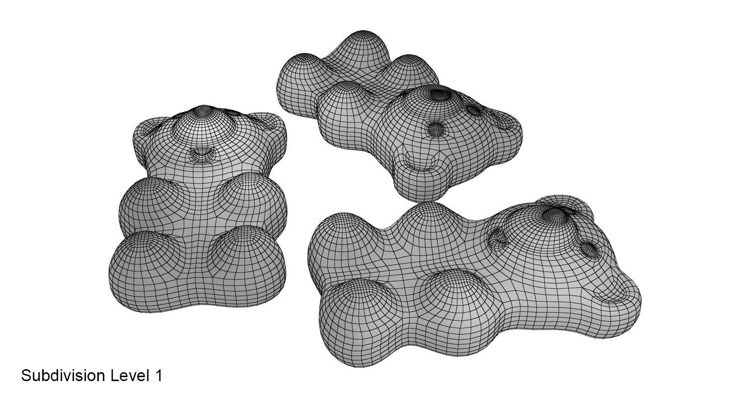 Gummy bear 3D model_17