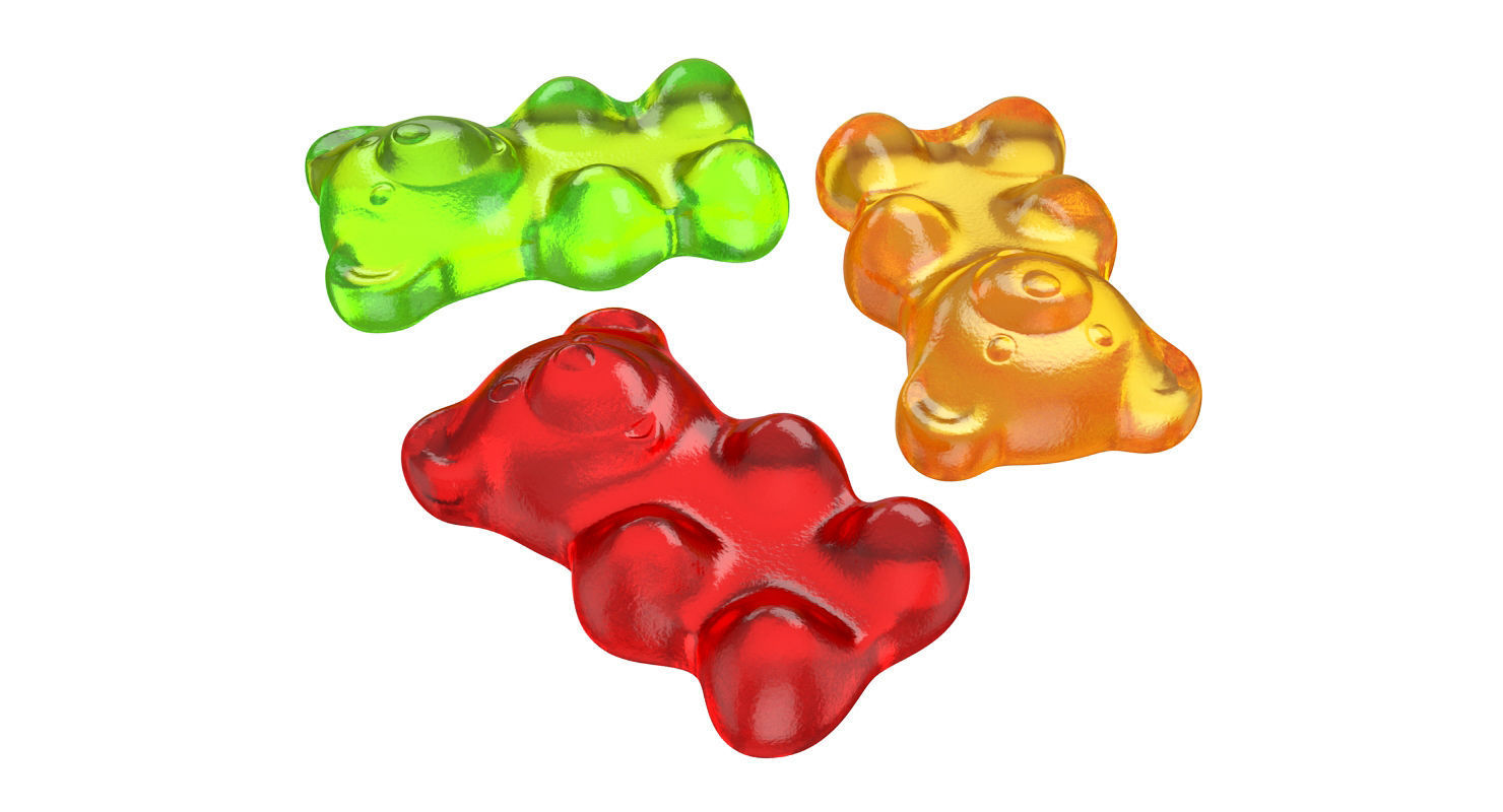Gummy bear 3D model_1