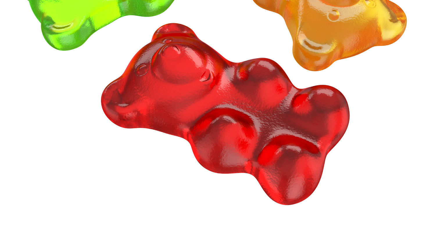Gummy bear 3D model_4