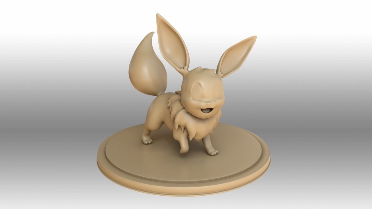 Eevee - Pokemon 3D print model_1