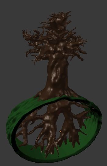 tree sculpture 3D print model_4