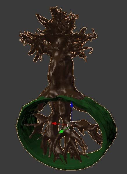 tree sculpture 3D print model_1