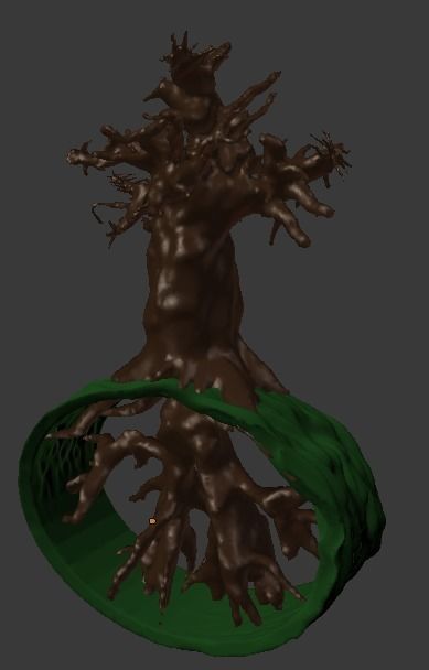 tree sculpture 3D print model_3