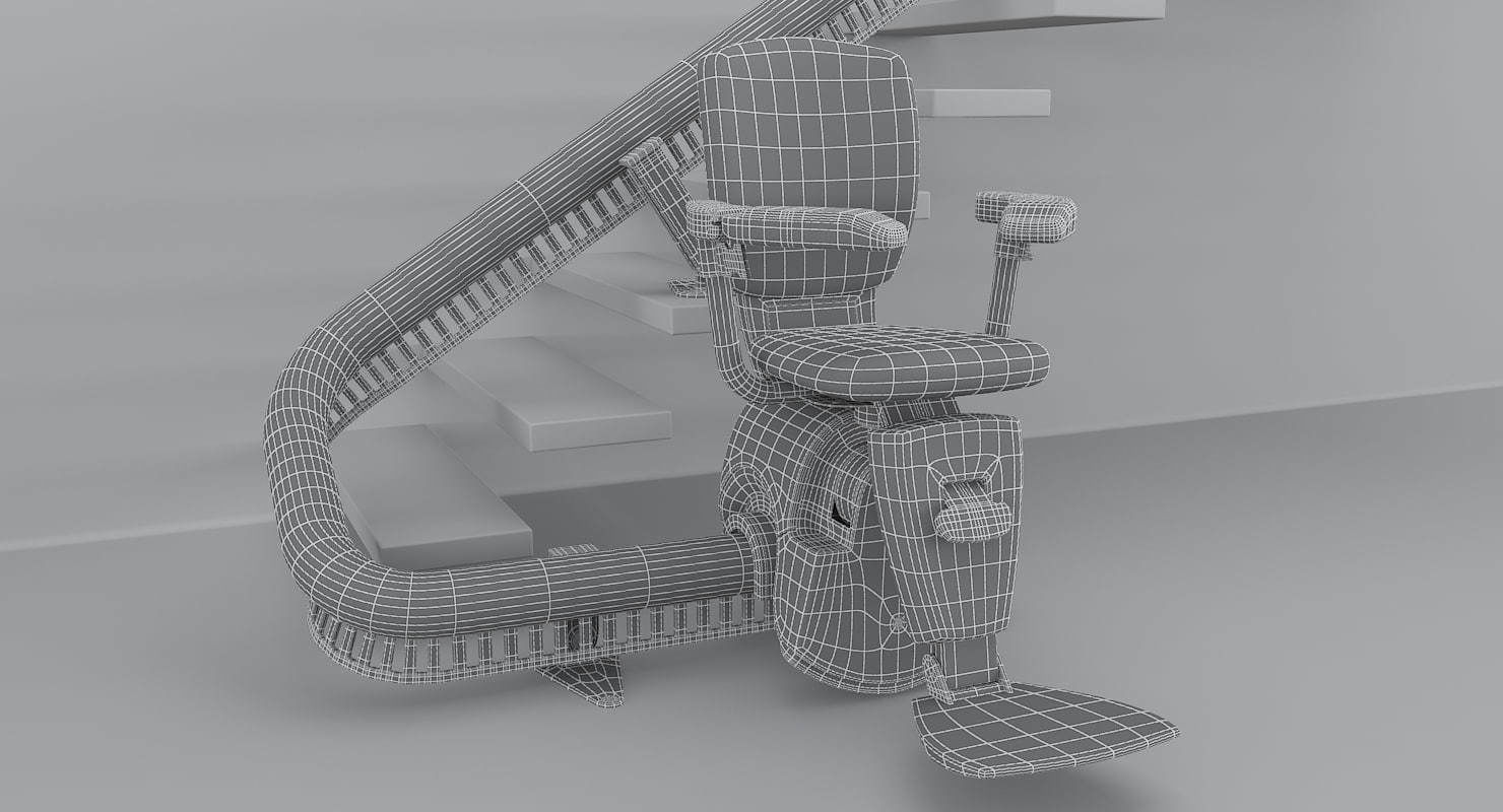 handicapped lifts collection 3D model_35