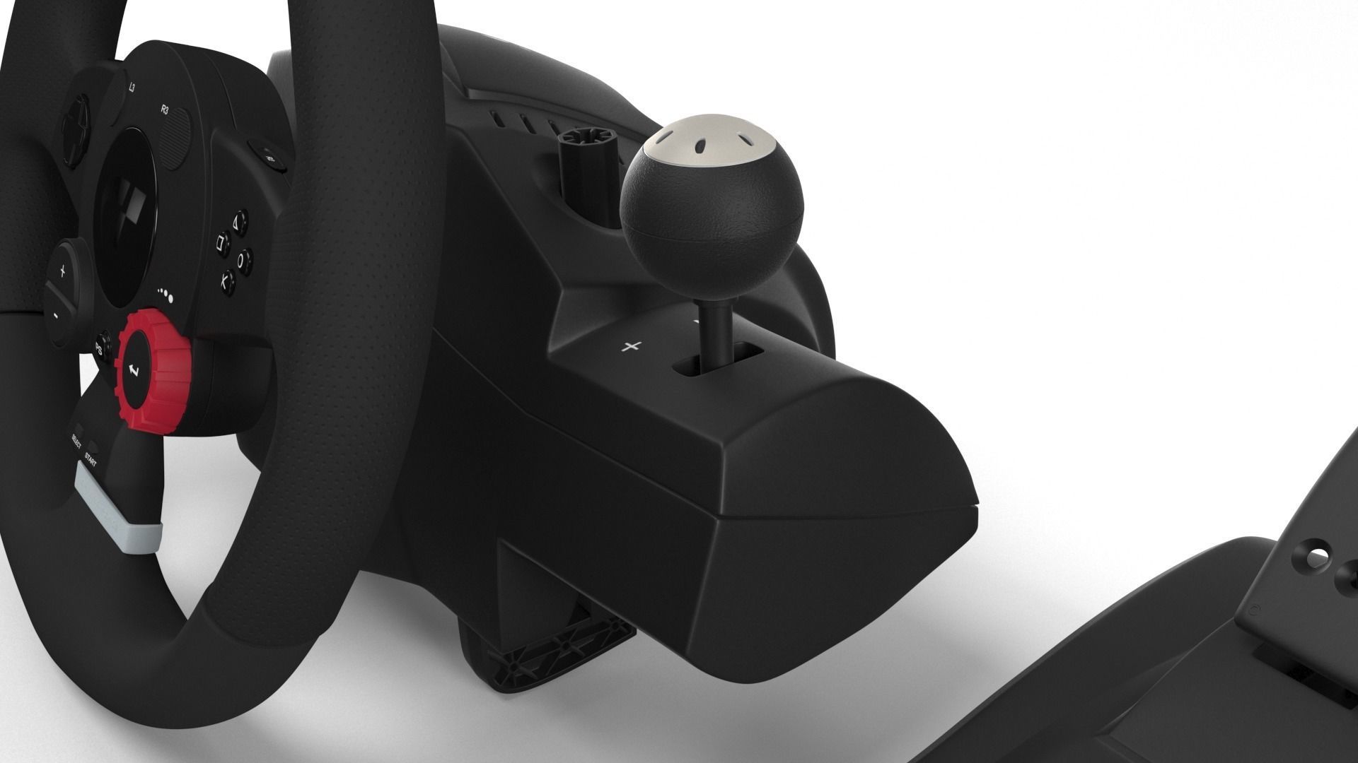 Logitech Gaming Wheel 3D model_4