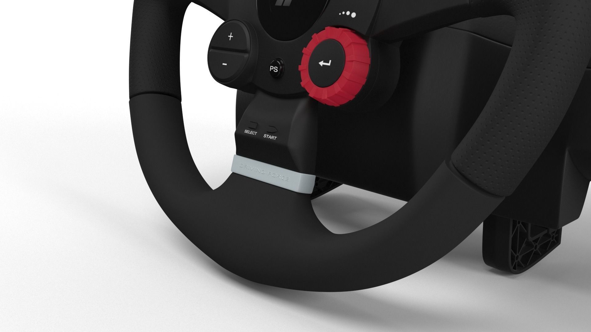 Logitech Gaming Wheel 3D model_3