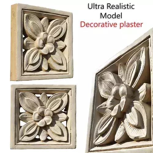 Ultra realistic Decorative plaster Scan 4k HD