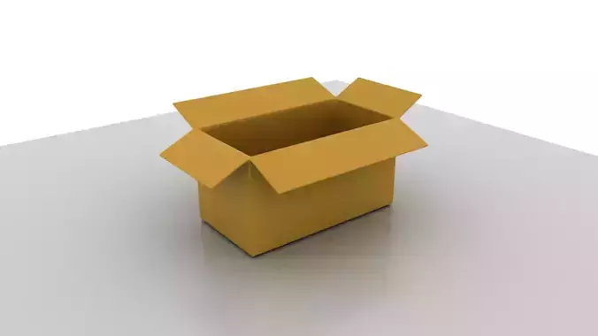 The Cardboard box 3D model