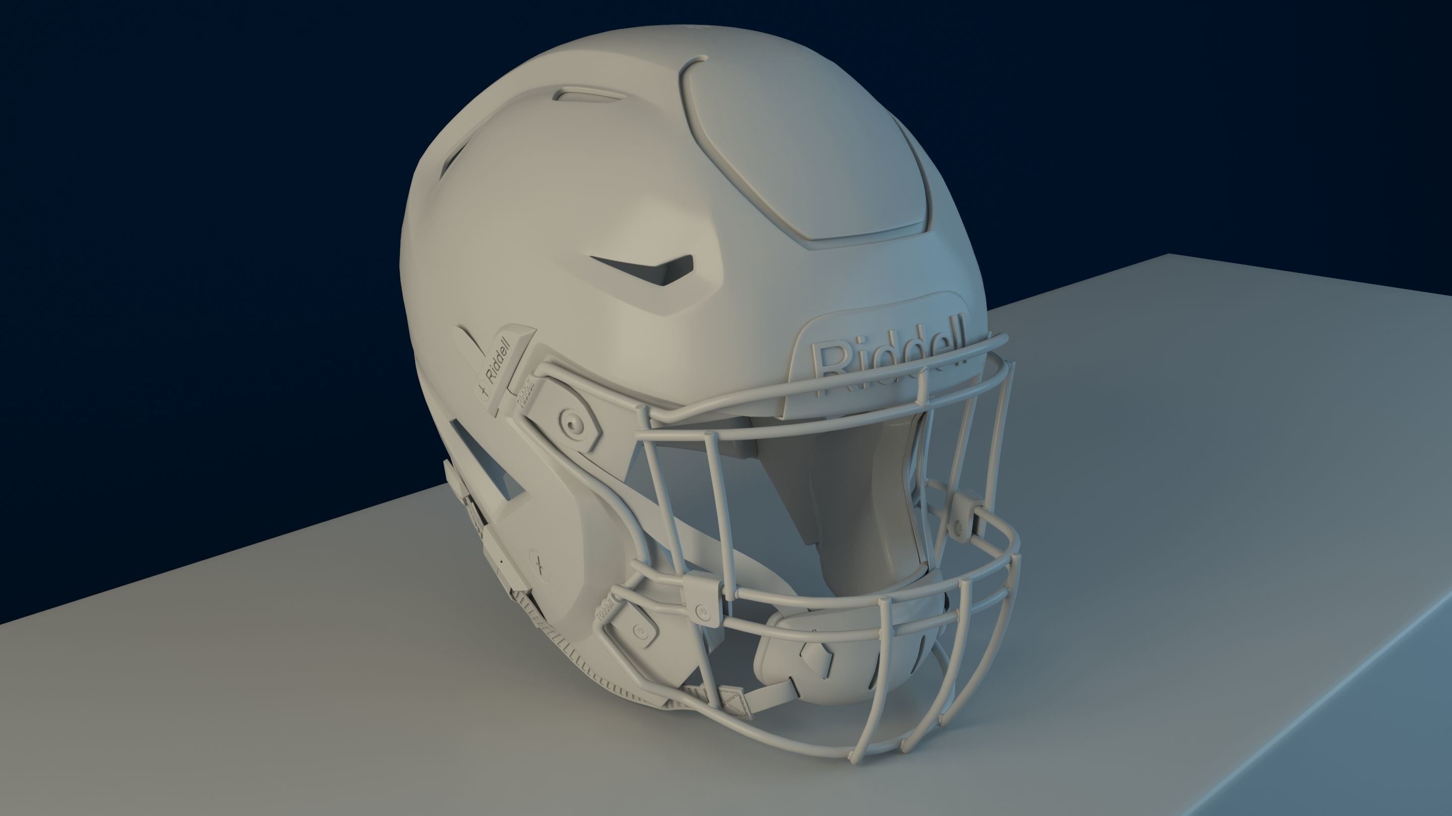 Riddell Speedflex helmet 3D model_4