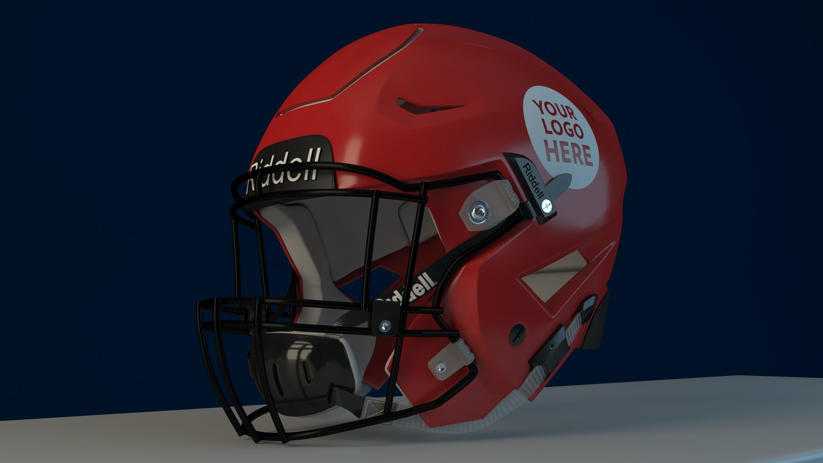 Riddell Speedflex helmet 3D model_3