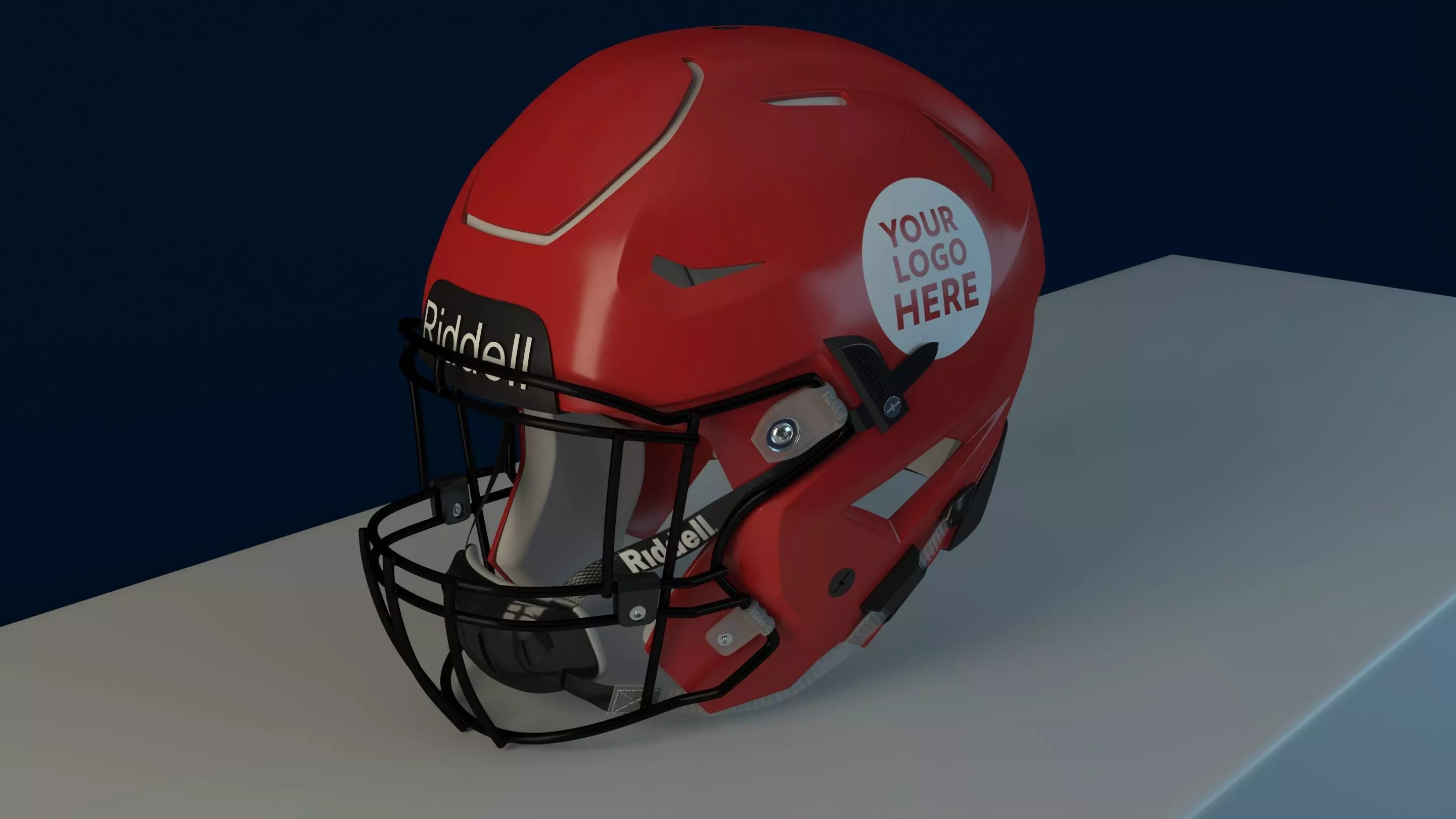 Riddell Speedflex helmet 3D model_0