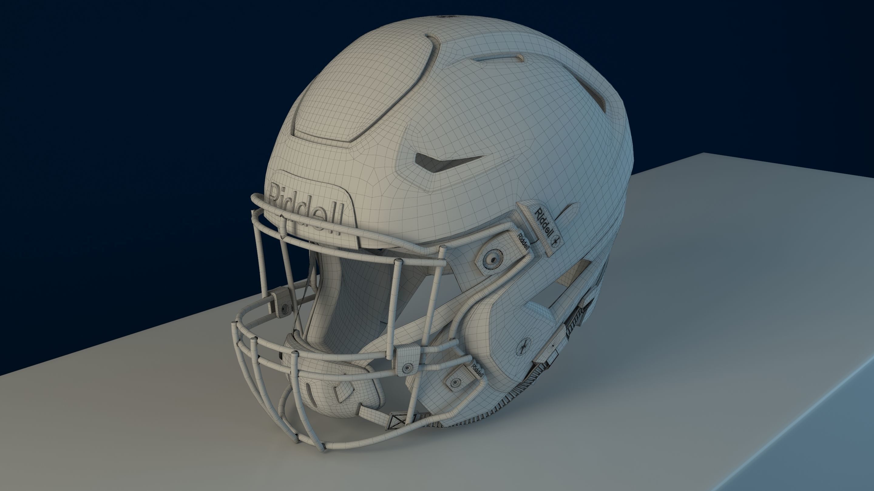 Riddell Speedflex helmet 3D model_9