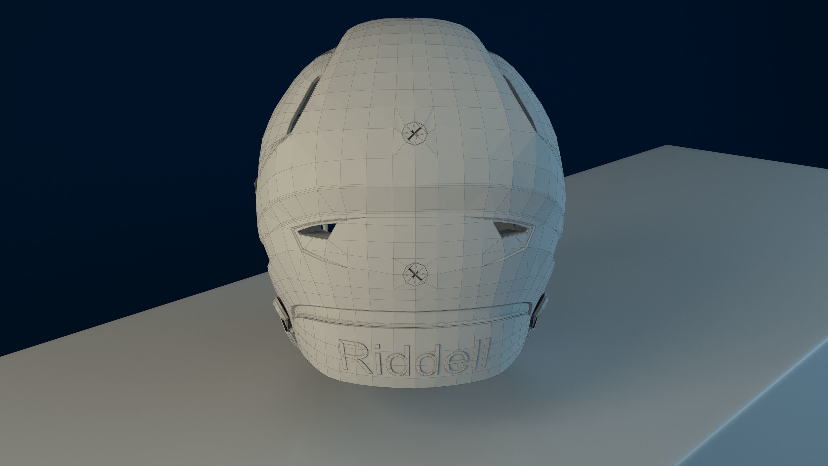 Riddell Speedflex helmet 3D model_11