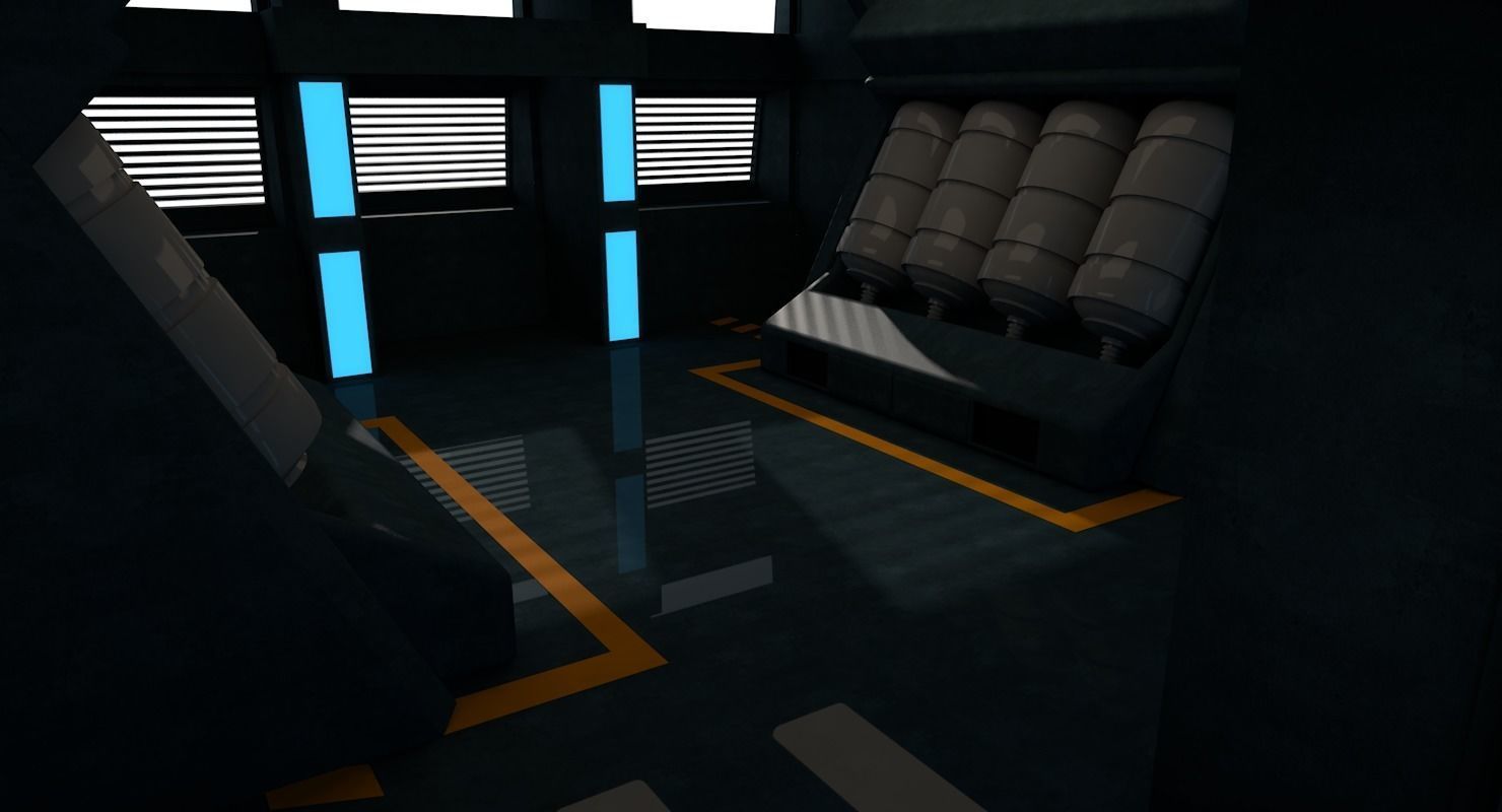 Sci Fi Interior 3D model_7