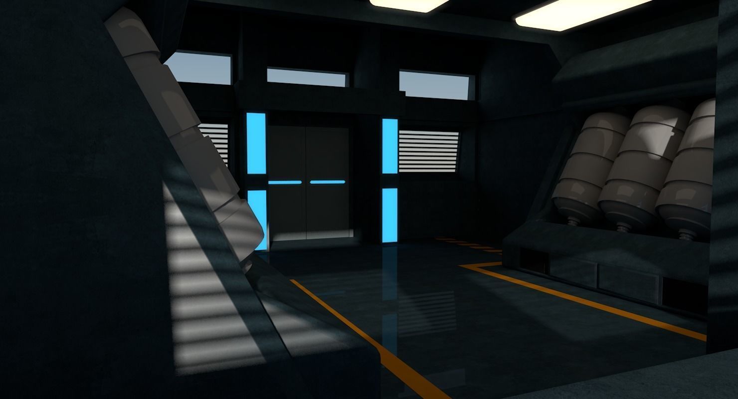 Sci Fi Interior 3D model_9