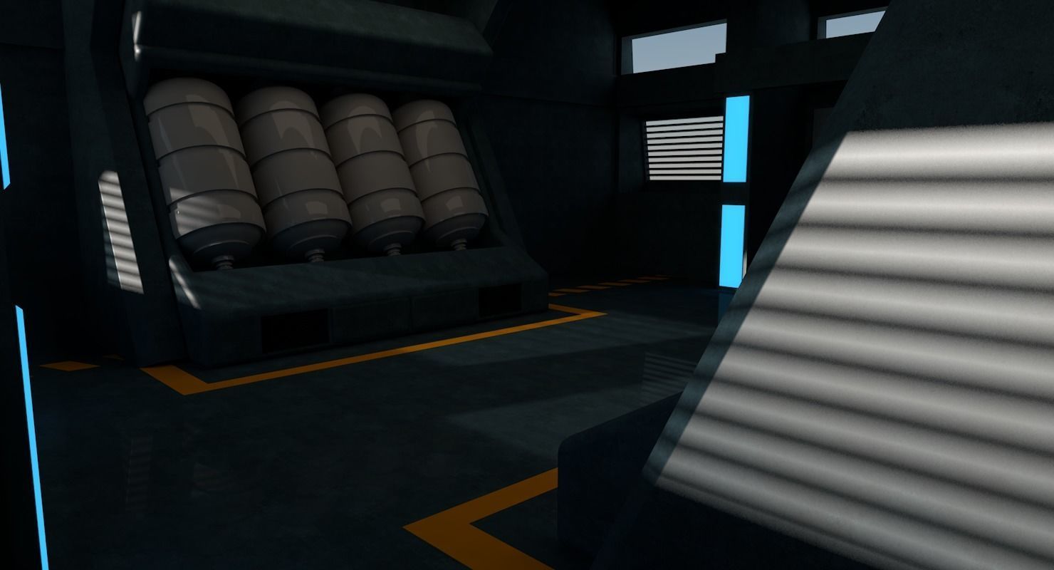 Sci Fi Interior 3D model_2