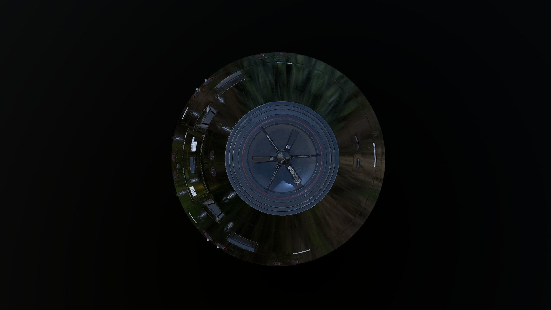 Apollo command and service module Low-poly 3D model_14