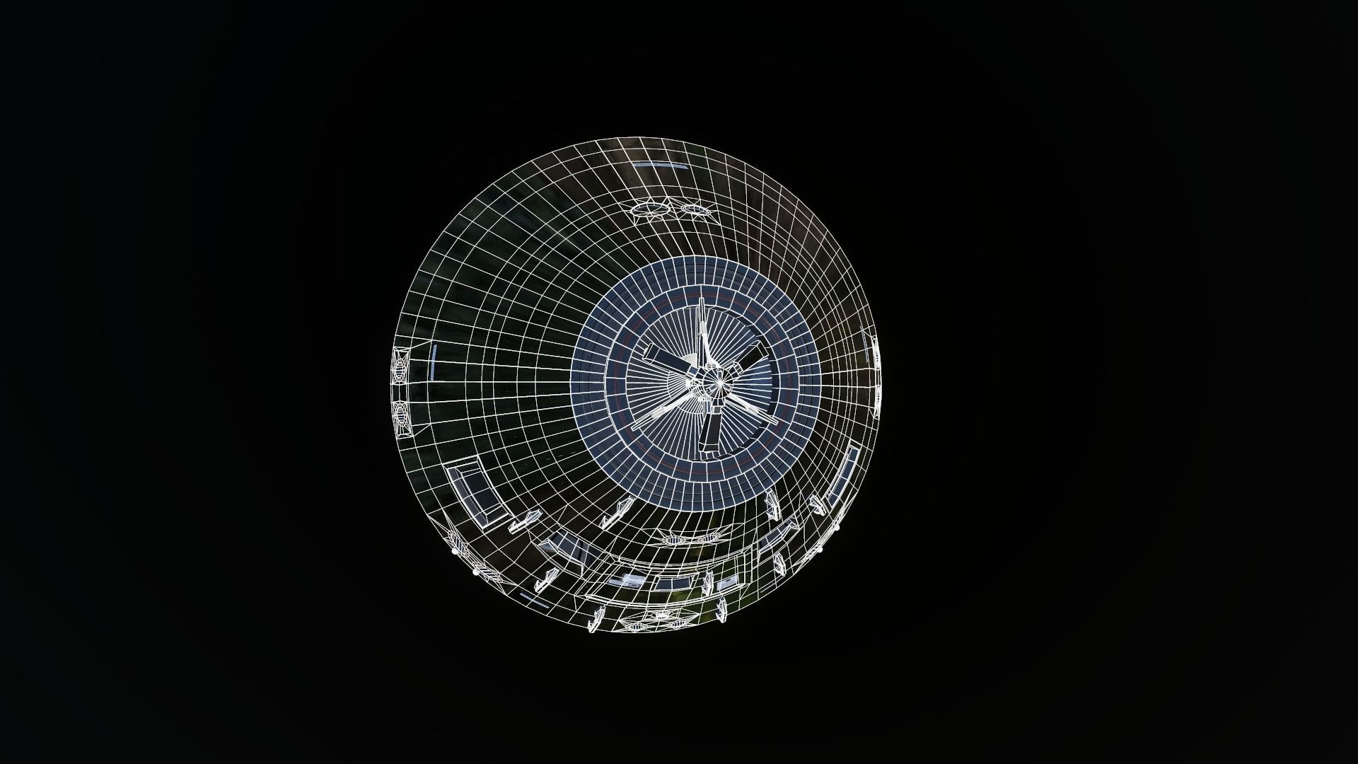 Apollo command and service module Low-poly 3D model_20