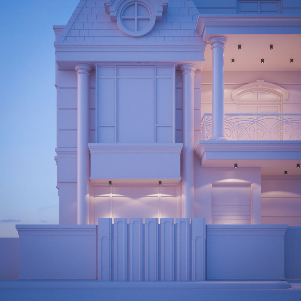 3D Classical Exterior 3D model_6