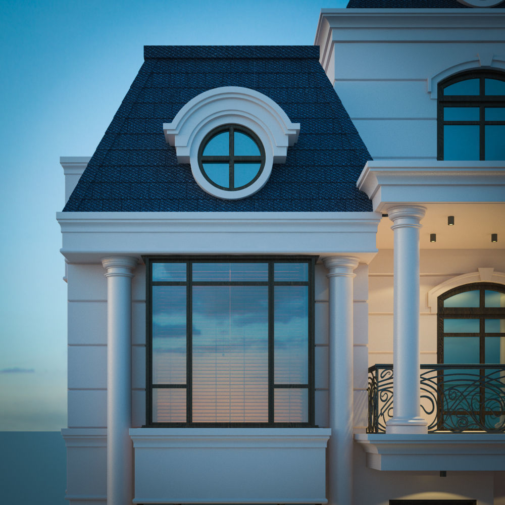 3D Classical Exterior 3D model_2