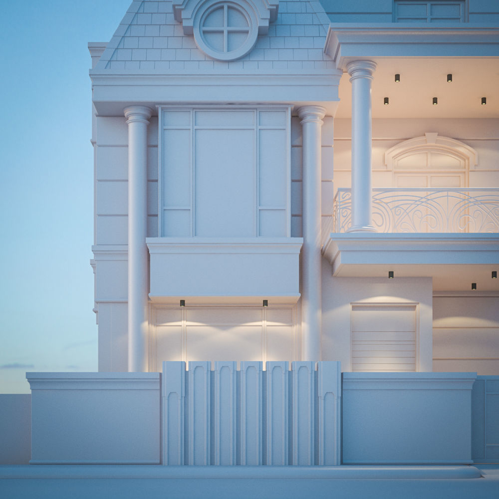 3D Classical Exterior 3D model_5