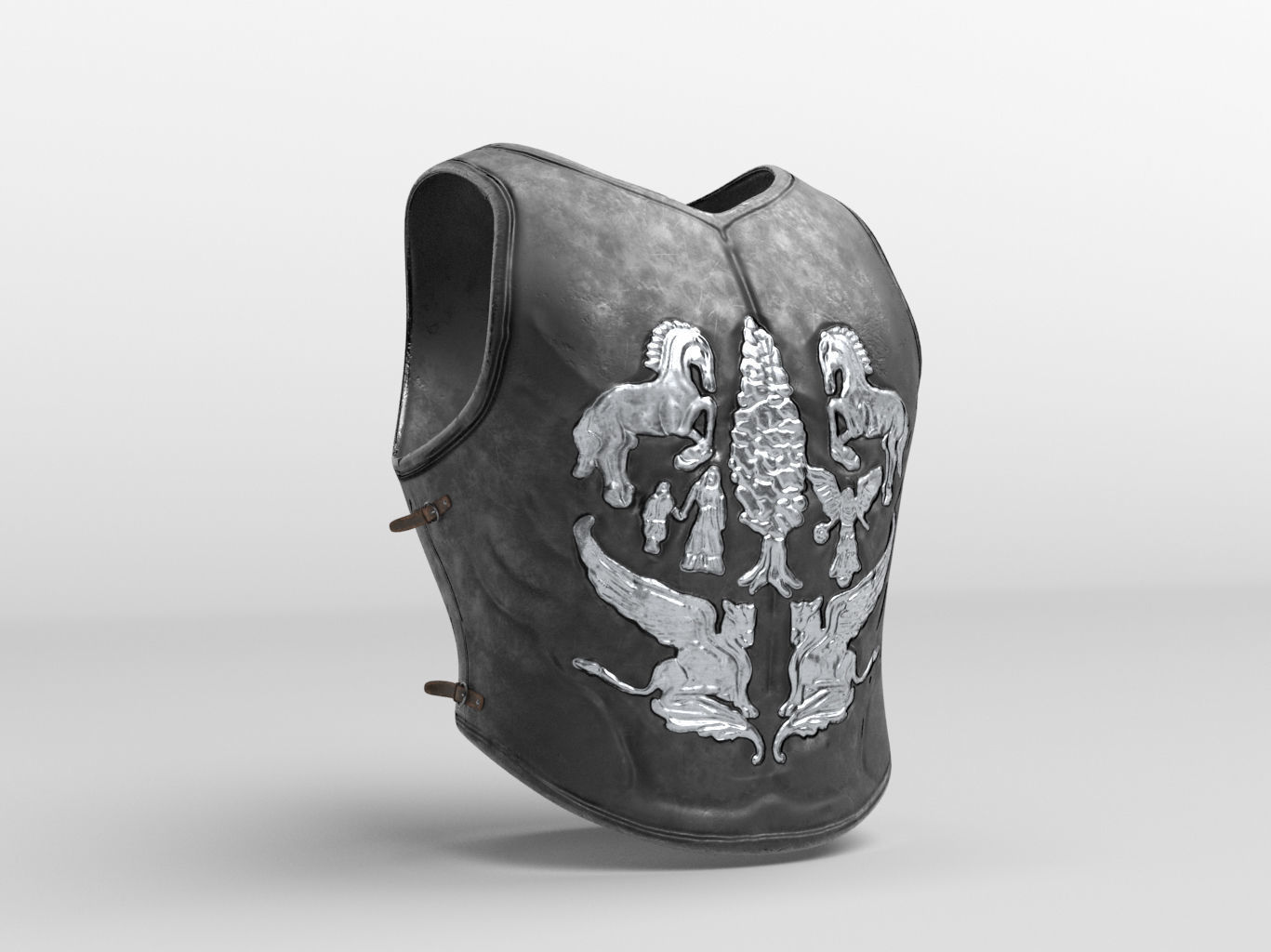 Roman Gladiator Armor Collection Low-poly 3D model_4
