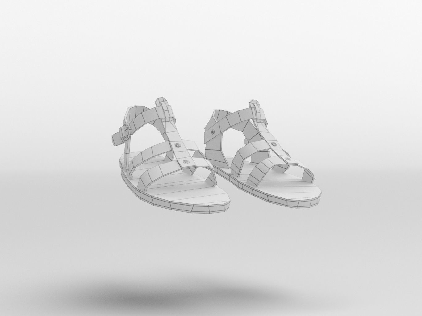 Roman Gladiator Armor Collection Low-poly 3D model_27