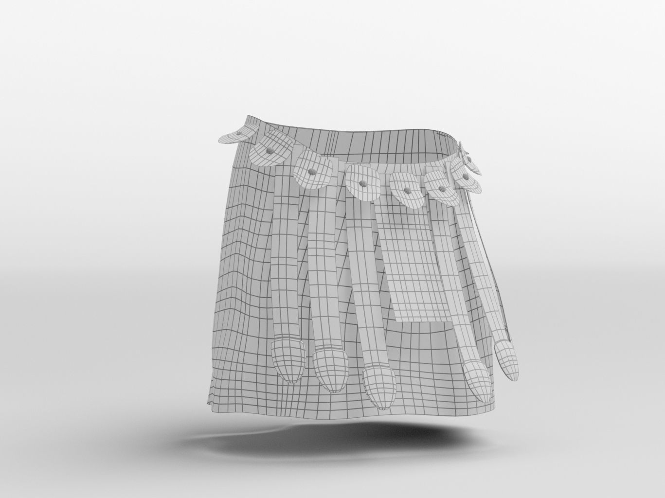 Roman Gladiator Armor Collection Low-poly 3D model_36