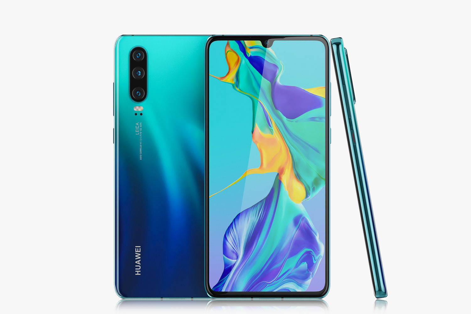 Huawei P30 Aurora 3D model_6