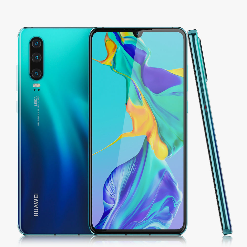 Huawei P30 Aurora 3D model_1