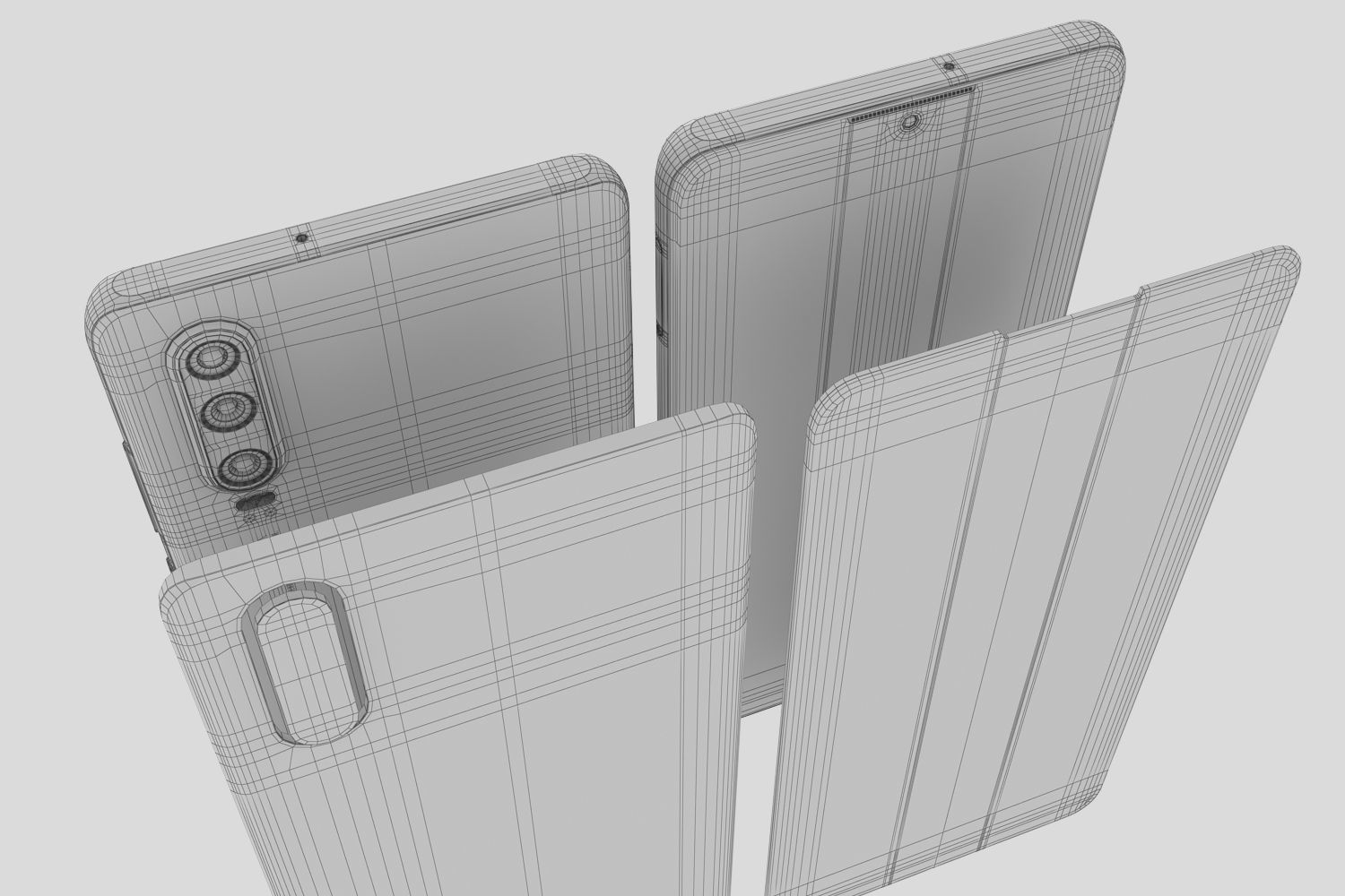 Huawei P30 Aurora 3D model_16
