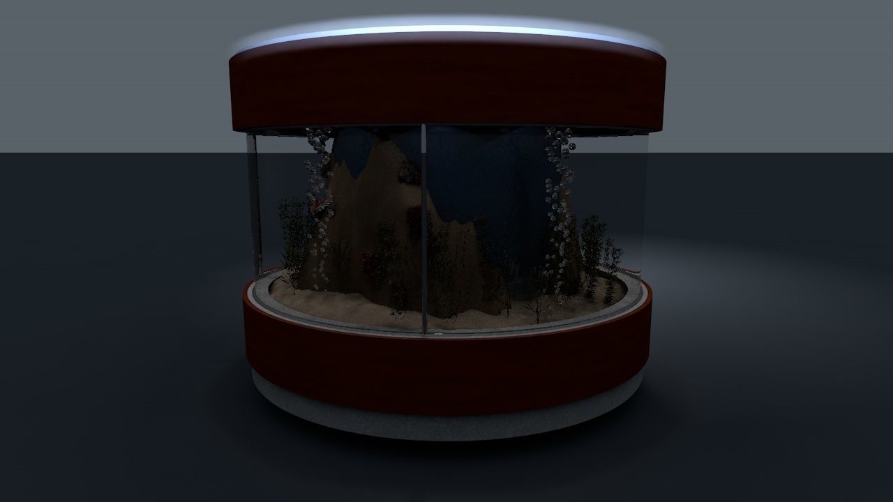 fish tank 3D model_1