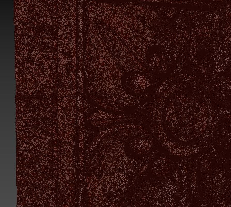 Ultra realistic Decorative plaster Scan 4k HD Low-poly 3D model_8