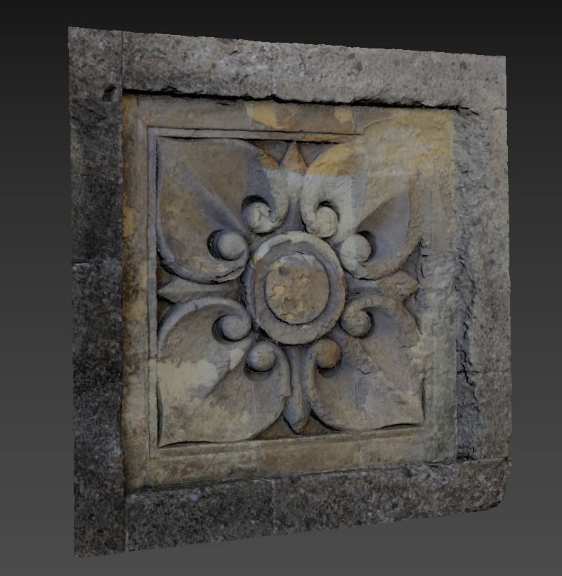 Ultra realistic Decorative plaster Scan 4k HD Low-poly 3D model_6