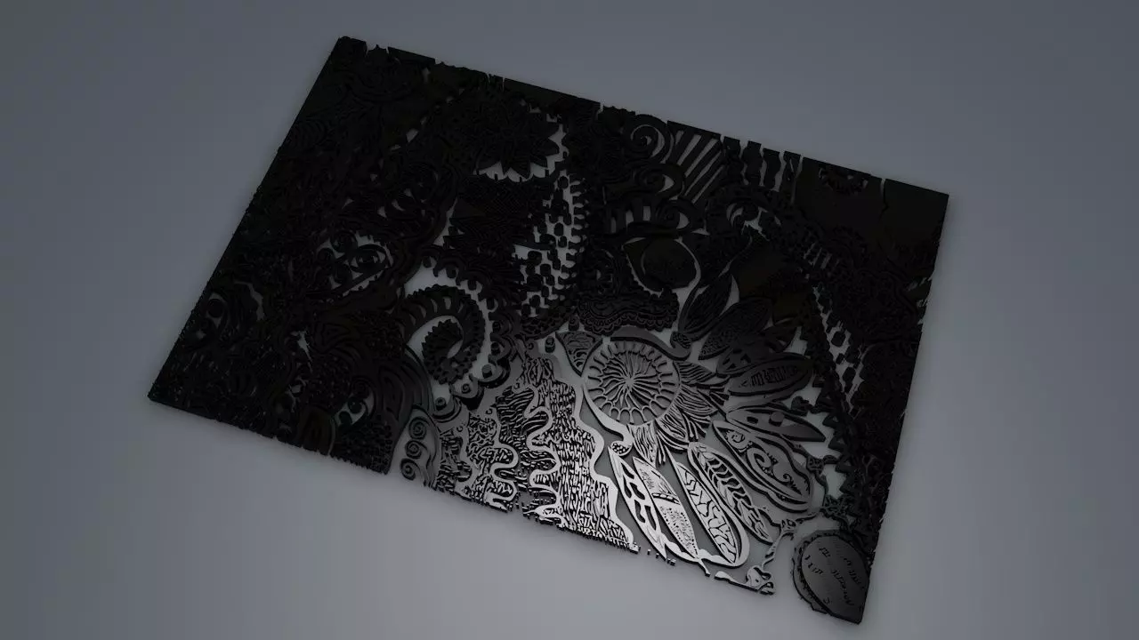 Abstract drawing Free 3D model