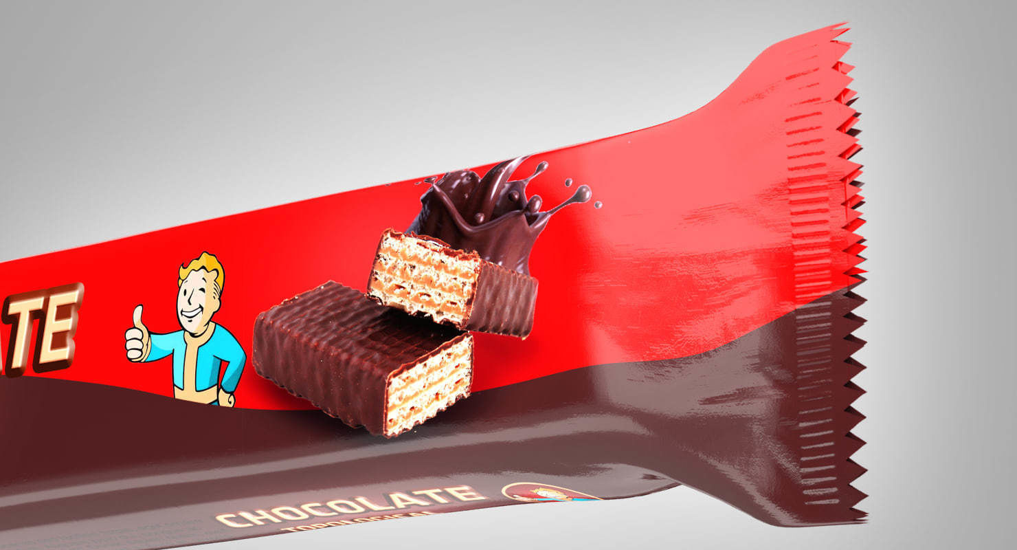 chocolate package 3D model_4
