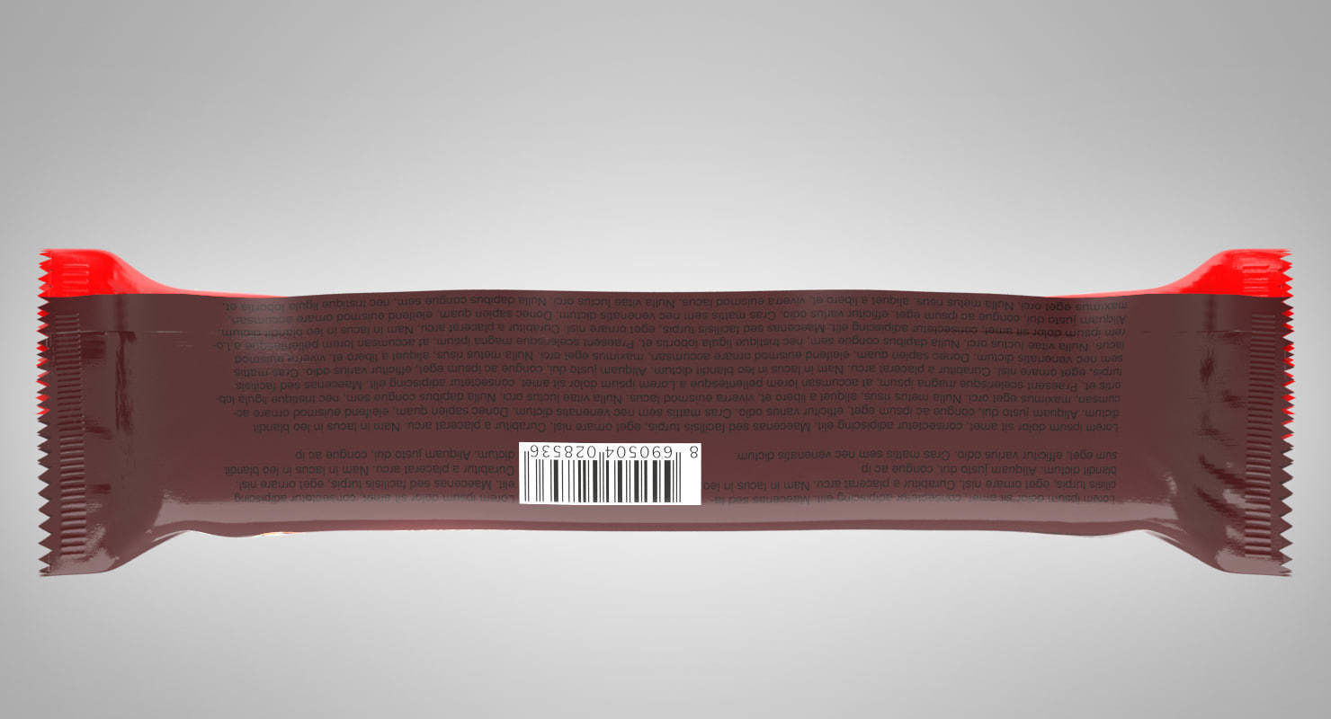 chocolate package 3D model_1