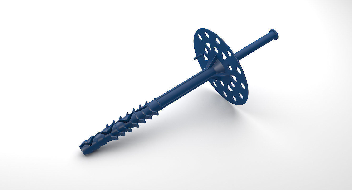 plastic dowel 3D model_3